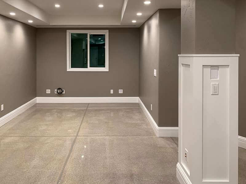 Interior Finished Basement House Painting